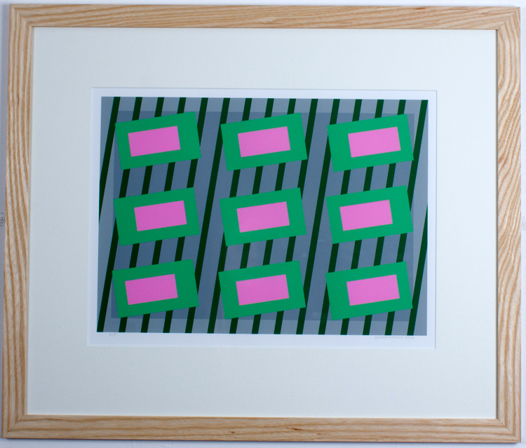 Digital Print Pink and Green 2015 400 X 285 mm